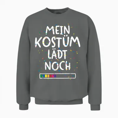 Mein Kostüm Lädt Noch Ladebalken Fancy Dress Costume Carnival T-Shirt, Black, S Unisex Sweatshirt - Graphite Heather