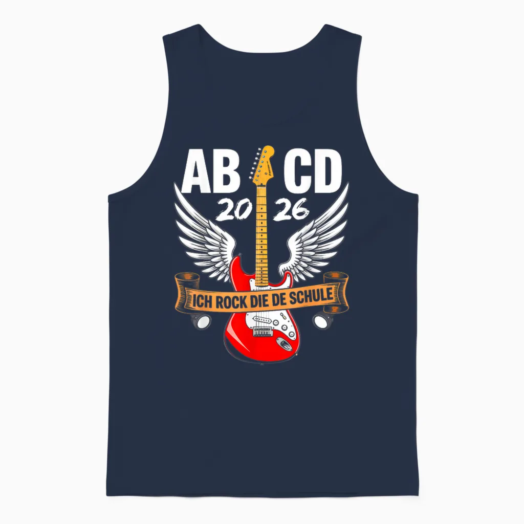 Schule Einschulung Schulkind 2026 Jungen Schultüte Junge Unisex Tank Top in Navy