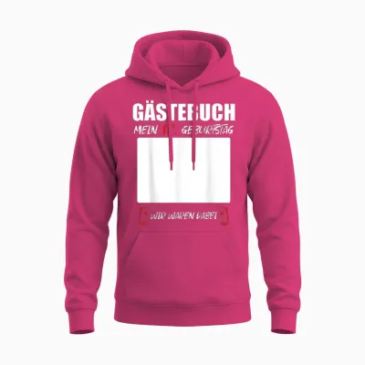 Gästebuch Tshirt 18. Geburtstag Unterschriften Party Unisex Hoodie - Heliconia