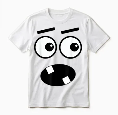 Funny Creepy Carrots Face Halloween Costume Unisex T-Shirt - White