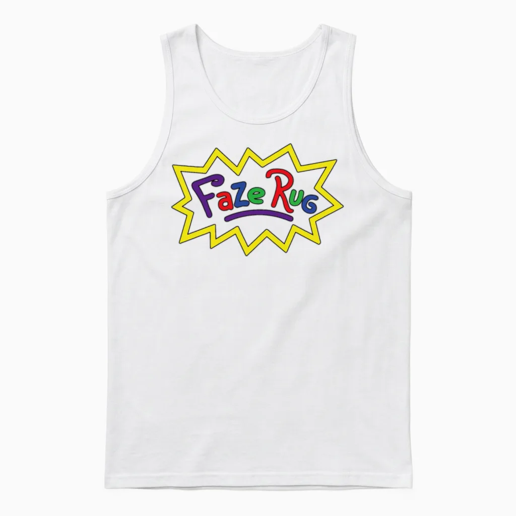 Faze Rug Hoodie Unisex Merch for Women Men Teen Unisex Tank Top in White