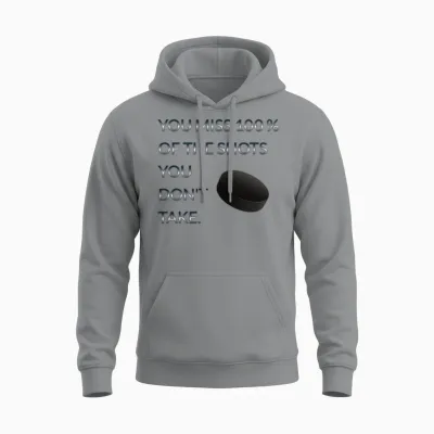 Encouraging Ice Hockey Quote Unisex Hoodie - Sport Grey