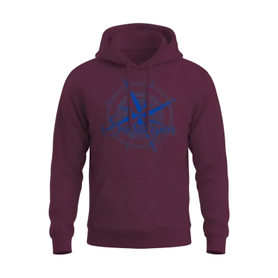 Sardegna Sardinia Compass Sardinia Unisex Hoodie - Maroon