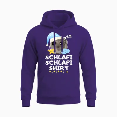 Schlafi Schlafi Funny Sad Hamster Cute Hamstie Unisex Hoodie - Purple