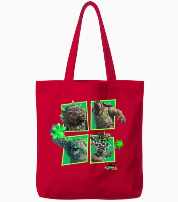 Schleich® Eldrador® Creatures Stone World Monster Tote Bags in Red