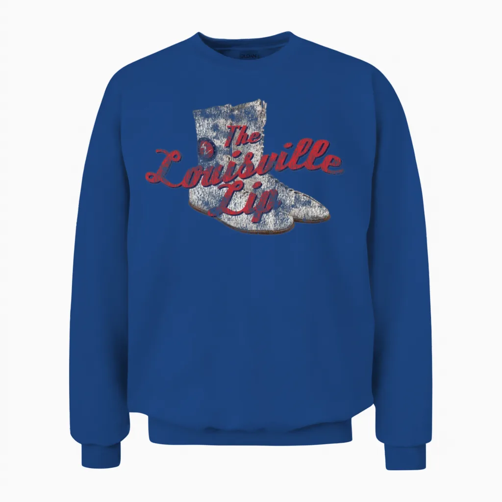 Muhammad Ali, the Louisville Lip Unisex Sweatshirt in Royal
