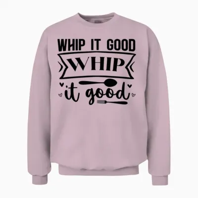 Whip It Good Whip It Good Unisex Sweatshirt - Light Pink