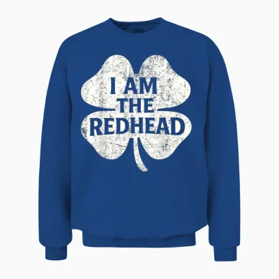 I Am the Redhead Funny Dibs on the Redhead Unisex Sweatshirt - Royal