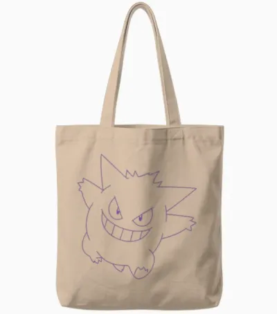 Pokémon Gengar Big Face Tote Bags - Natural