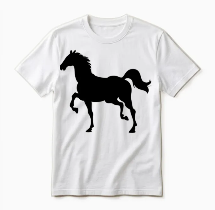 Horse, Horse Trotting, Horse Owner, Rodeo, Wild Unisex T-Shirt in White