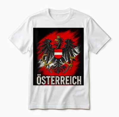 österreich Fan Shirt Trikot Austria Herren Damen Geschenk Unisex T-Shirt - White