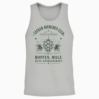 Lecker Bierchen Club Unisex Tank Top - Ash