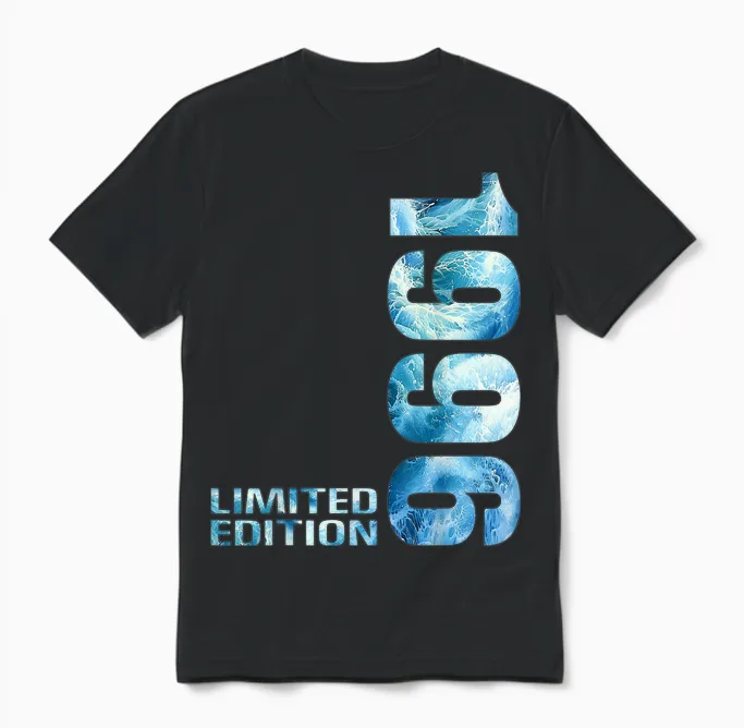 1996 Mann Frau 30. Geburtstag Limited Edition 30 Unisex T-Shirt in Black