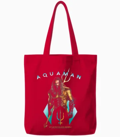 Aquaman Ocean Hero Dc Comics Adventure Affichage Sur Le Thème De L'aventure Tote Bags - Red