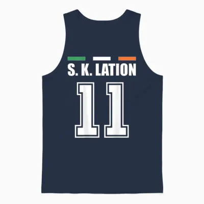 Funny Name Ireland Jersey for Mallorca and the Party T-Shirt, Green Unisex Tank Top - Navy