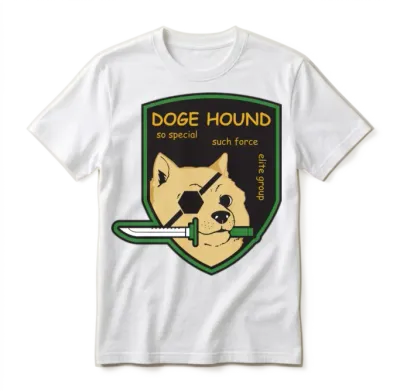 Doge Hound Metal Gear Solid T-Shirts Unisex T-Shirt - White
