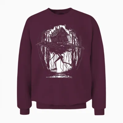 Haus Von Baba Yaga Slawische Folklore Russland Märchen Kunst Unisex Sweatshirt - Maroon