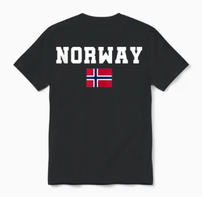 Norway Gift Norwege Norway Norge North Cape Oslo Unisex T-Shirt - Black