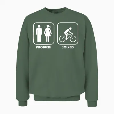 Funny for Cyclists Humour Unisex Sweatshirt - Military Green