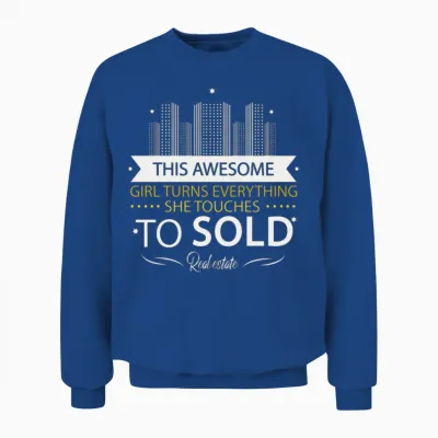 This Awesome Is Selling Everything She Touches Unisex Sweatshirt - Royal