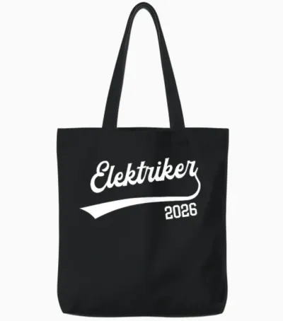 Electrician 2026 Exam Passed Training Tote Bags - Black