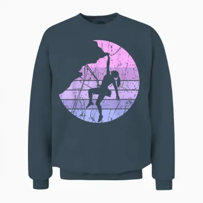 Climbing Climbing Mountaineering Bouldering Climbing Girls Unisex Sweatshirt - Dark Heather