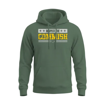 Respect the Commish Unisex Hoodie - Military Green