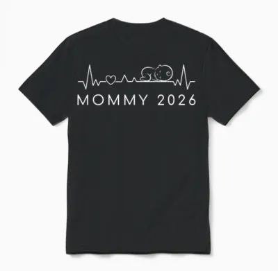 Mommy 2026 Baby Ankündigung for Soon to Be World's Best Mom Unisex T-Shirt - Black