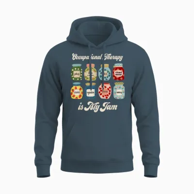 Occupational Therapy Is My Funny Jam Ot Therapist Women Men Unisex Hoodie - Dark Heather