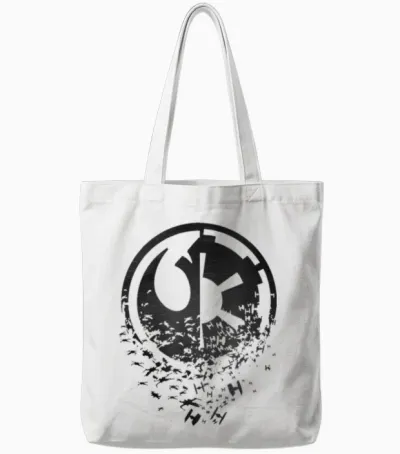 Star Wars Classic Rebel Alliance & Galactic Empire Split Tote Bags - White