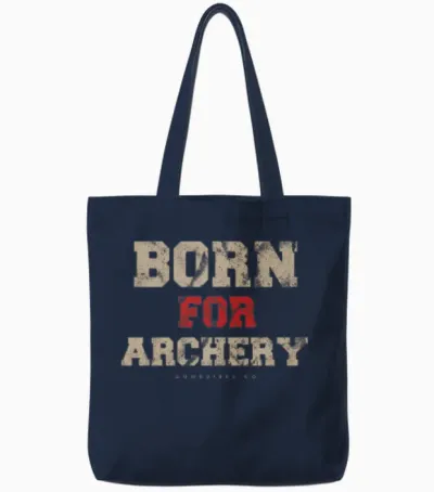 Archery Sport Retro Tote Bags - Navy