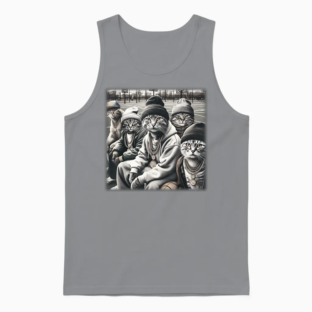Lustiges Gangster-Meme Aus Den 90er Jahren Von Gang of Feral Street Cats Unisex Tank Top in Sport Grey