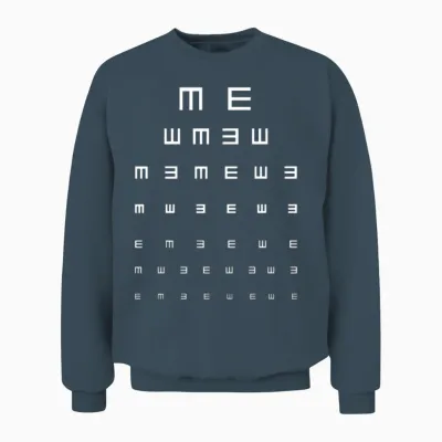 Vision Test Unisex Sweatshirt - Dark Heather
