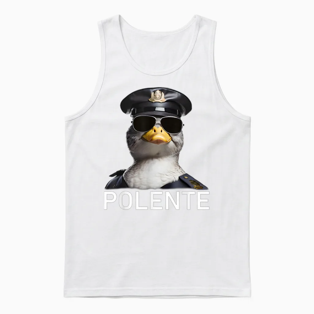 Polente Polizei Wasserschutzpolizei Wapo Polizisten Unisex Tank Top in White