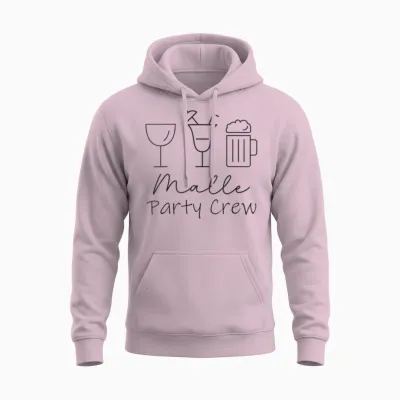 Malle Crew Party Urlaub Outfit Mallorca Unisex Hoodie - Light Pink