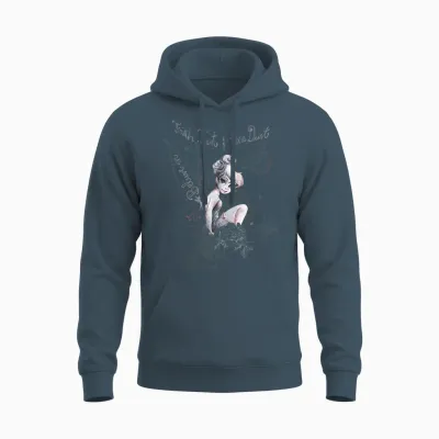 Disney Peter Pan Tinker Bell Believe Drawing Portrait Unisex Hoodie - Dark Heather