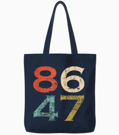 8647 Anti Trump, 8647, Women's Rights, Feminist Tote Bags - Navy
