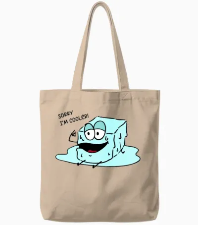Funny Ice Cubes Shirt Funny Picture Tote Bags - Natural
