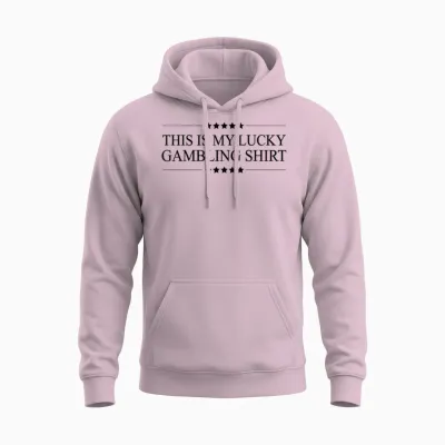 This Is My Lucky Gambling Shirt | Funny Gambler Gift - Unisex Hoodie - Light Pink