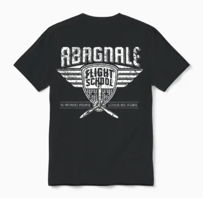 Abagnale Flight School Unisex T-Shirt - Black