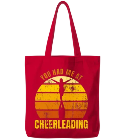 Funny Cheerleader Saying Tote Bags - Red