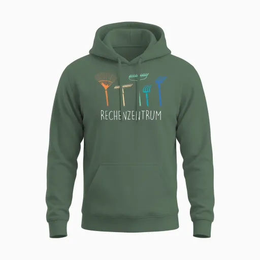 Landscaper Garden Allotment Garden Data Centre T-Shirt, Black Unisex Hoodie - Military Green