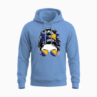 Bosnien Und Herzegowina Flagge Bosnische Wurzeln Unisex Hoodie - Carolina Blue