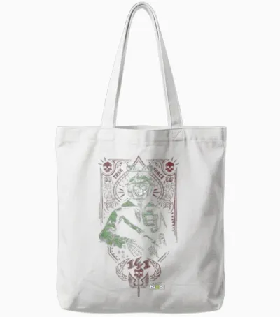 Call of Duty: Modern Warfare 2 Ghost Playing Card Portrait Tote Bags - White