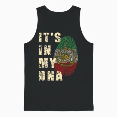 Iran Lion Sun Flag Iran Persian Shir O Khorshid Unisex Tank Top - Black