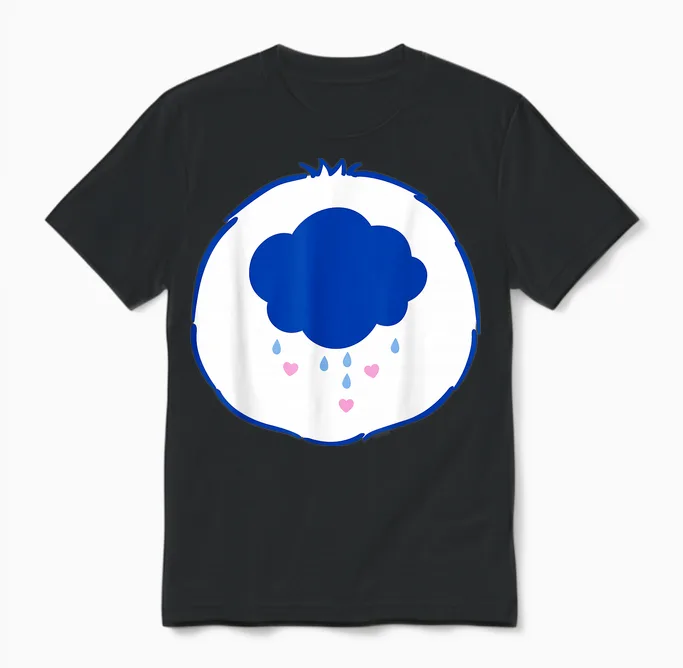 Care Bears Grumpy Belly Wildlife Unisex T-Shirt in Black