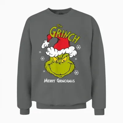 The Grinch Merry Christmas Original Unisex Sweatshirt - Graphite Heather