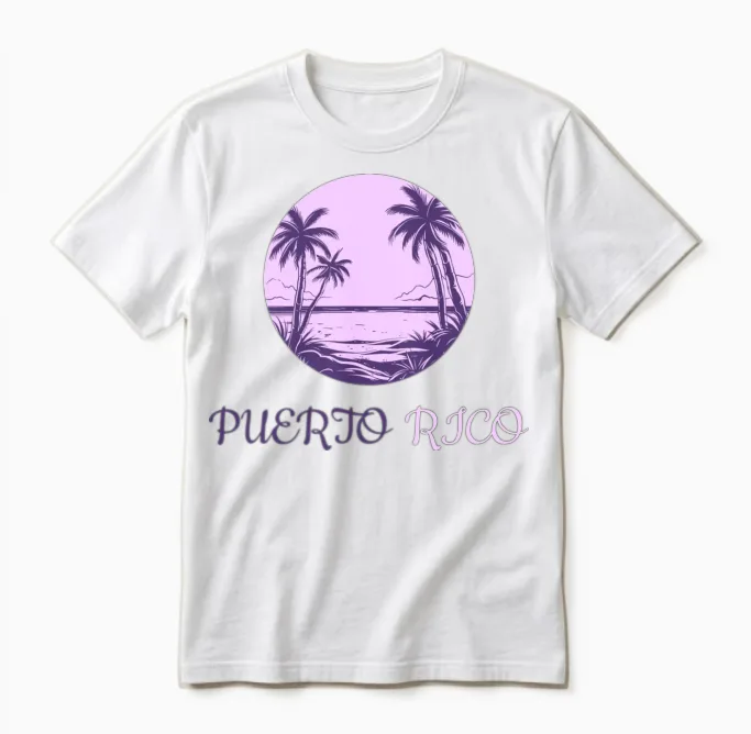 Puerto Rico Unisex T-Shirt in White