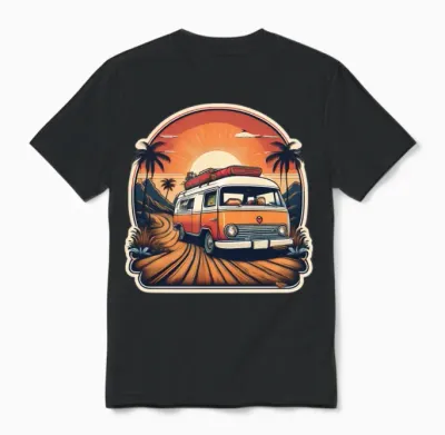 Happy Camper Unisex T-Shirt - Black