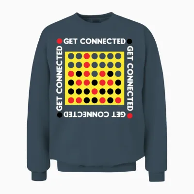 Connect Four Game Box Up Unisex Sweatshirt - Dark Heather